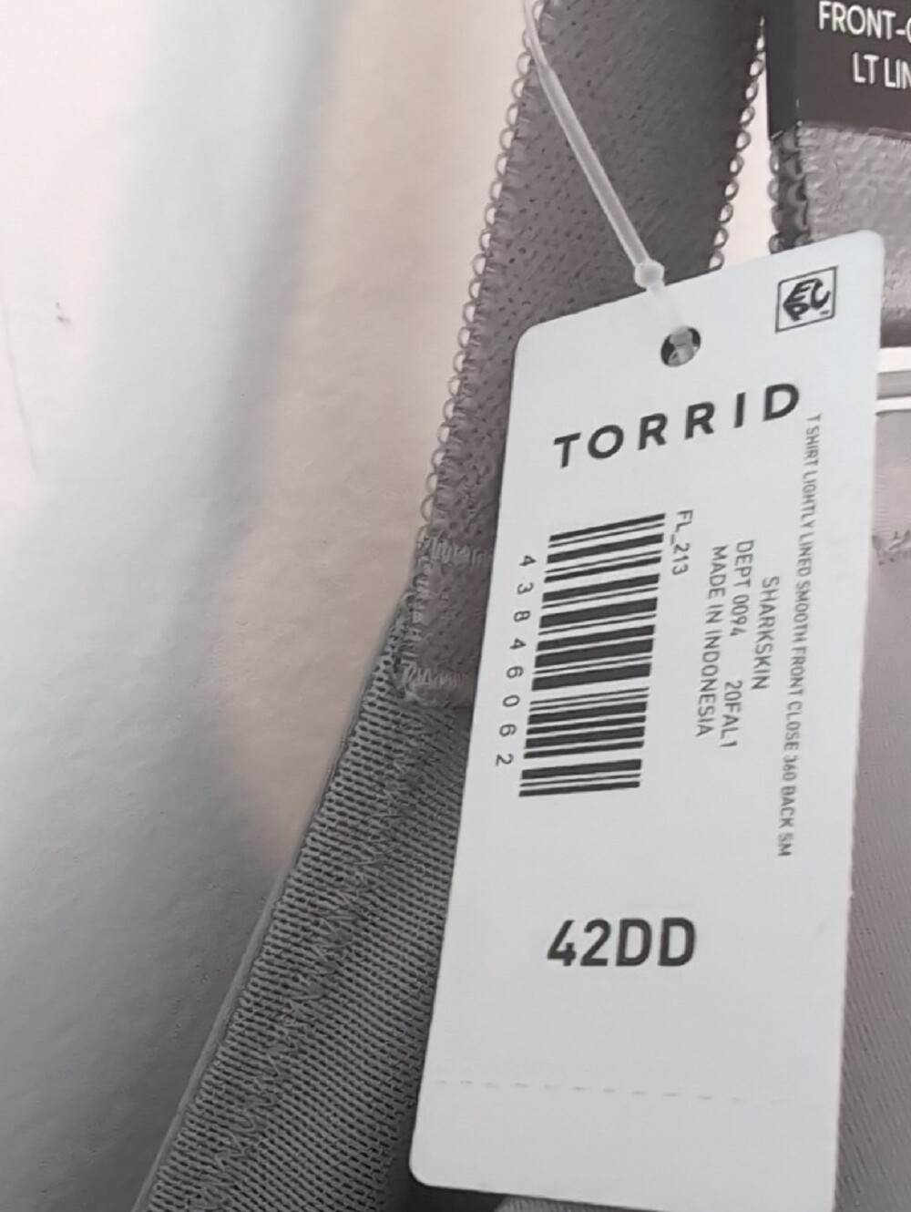 torrid Gray Perfect-Coverage Bra - Picture 7 of 7